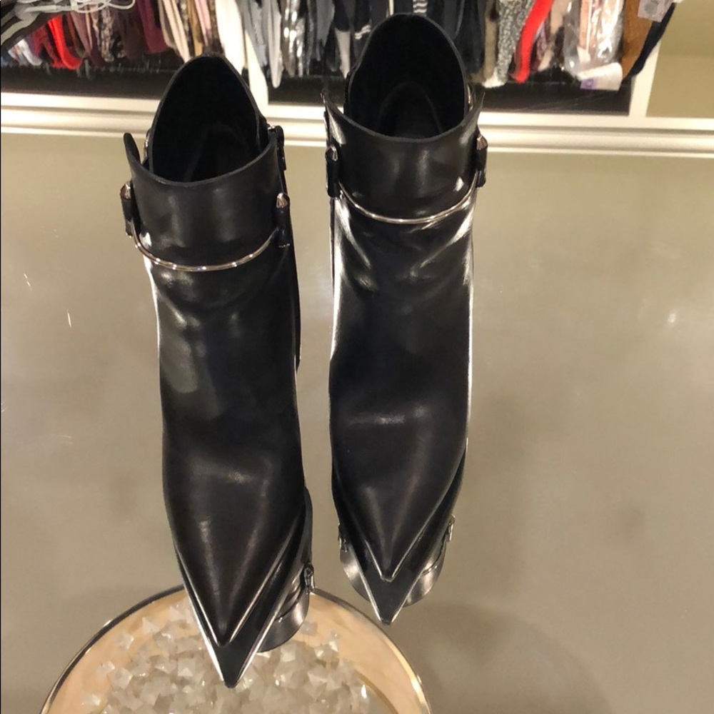 Balenciaga Booties with Silver Hardware